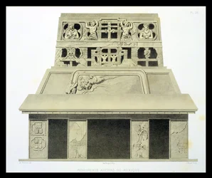 Fassade des Sonnentempels, Palenque, Tafel 26 aus 